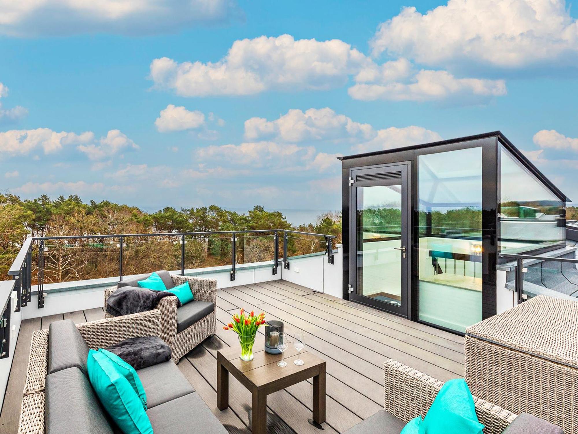 Fewo Prora - Kingfisher Dachterrasse Binz Buitenkant foto